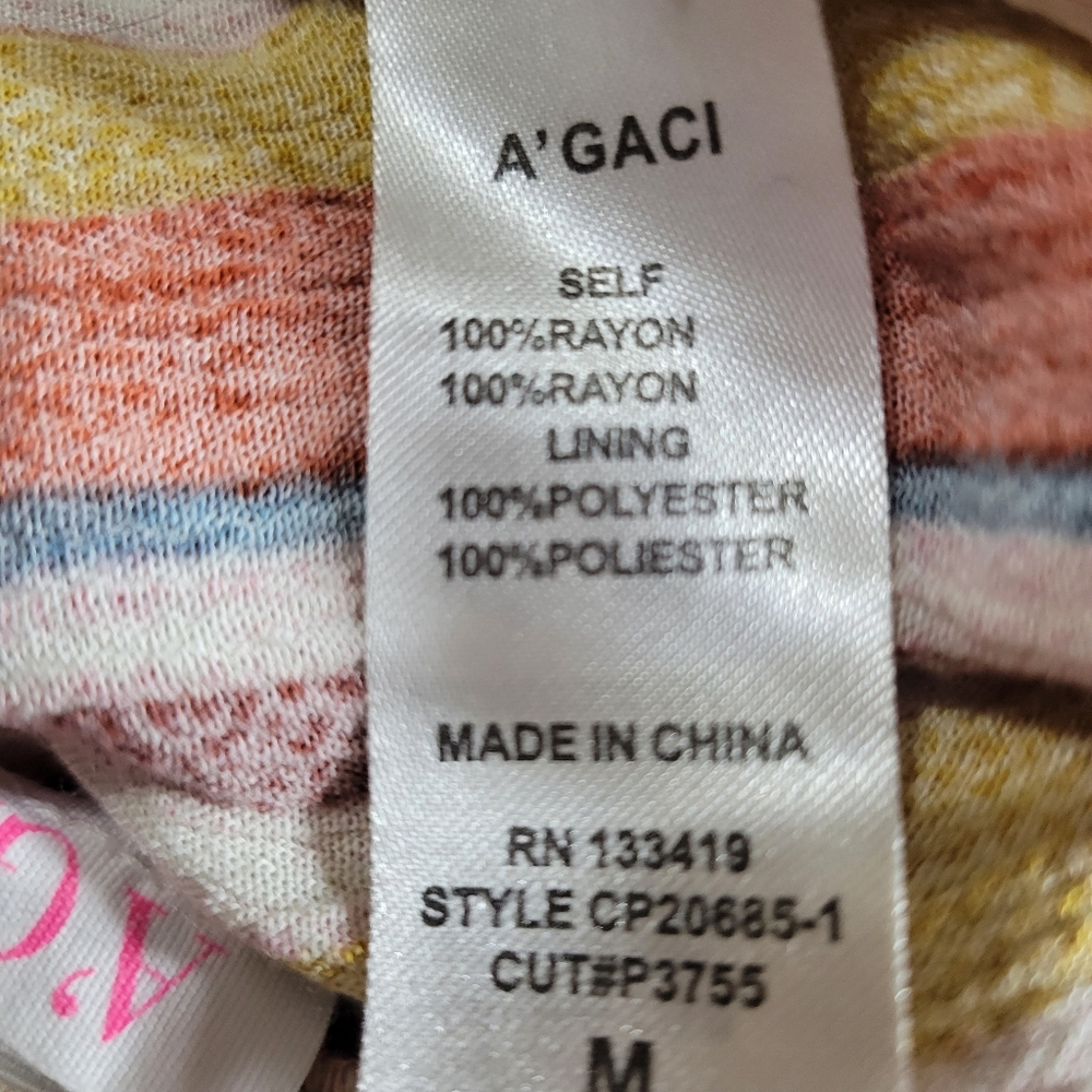 Again Jumpsuit Spaghetti Straps Multicolored Striped - Picture 6 of 6
